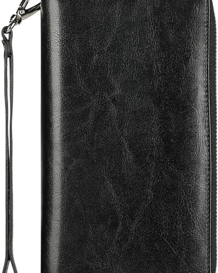 Lavemi Small Compact Women Wallet RFID Blocking Genuine Leather Bifold Purse with ID Windows