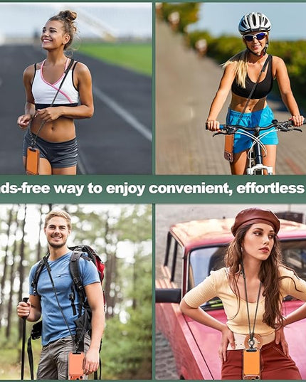 Phone Lanyard Crossbody, Adjustable Cell Phone Lanyard Neck Strap for All Phones, Universal Skin Friendly Phone Strap Crossbody for Women and Men