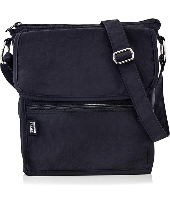 Peak Gear Crossbody Travel Purse with RFID Blocking Pocket and Lifetime Recovery Service. Nylon Shoulder Bag