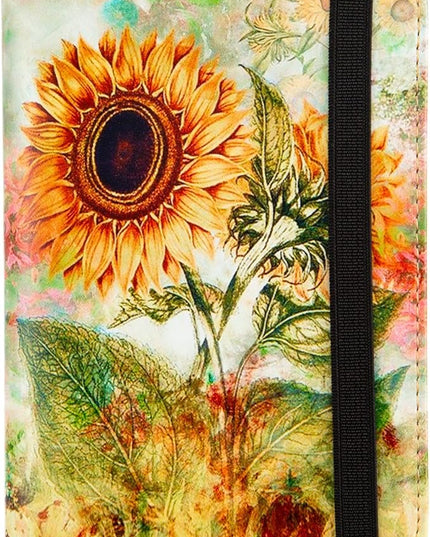 Pink Passport Holder,Cute Passport Cover,Travel Wallet with Credit Card Slots Rfid passport Wallet Waterproof Documents Organizer Women Men (Sunflower)
