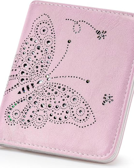 KITEVIUN Small RFID Wallet Women Ultra Thin Slim Womens Wallet Mini Compact Bifold Pocket Ladies Wallets for Women LIGHT PINK