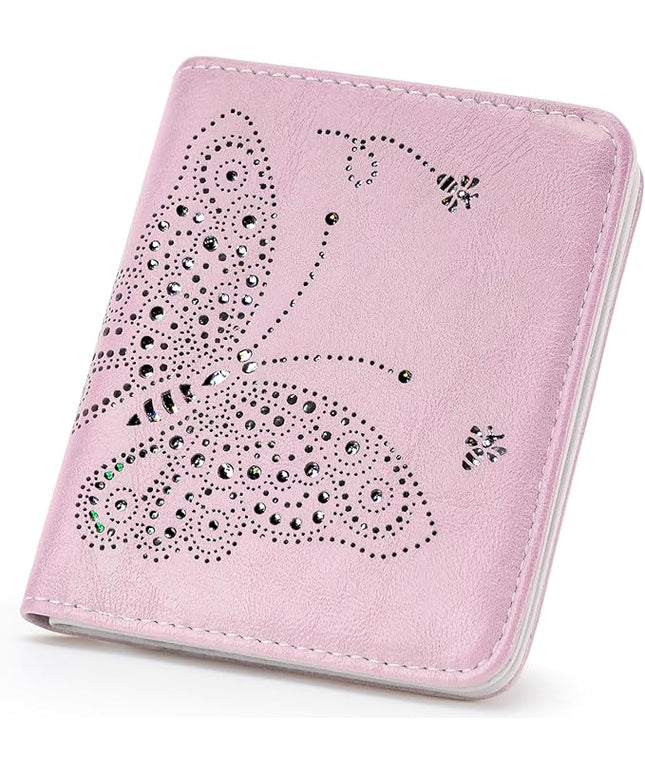 KITEVIUN Small RFID Wallet Women Ultra Thin Slim Womens Wallet Mini Compact Bifold Pocket Ladies Wallets for Women LIGHT PINK