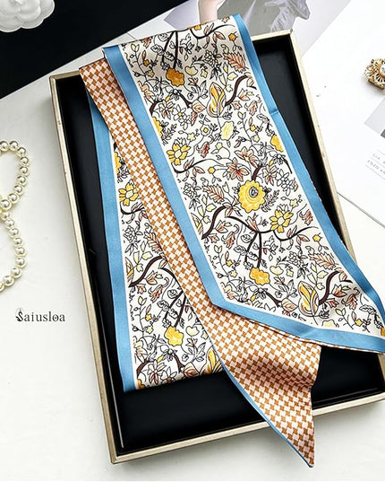 Purse Scarf For Handbags Head Scarves For Women's Hair Bags Scarfs Long Skinny Scarves Fashion Silky