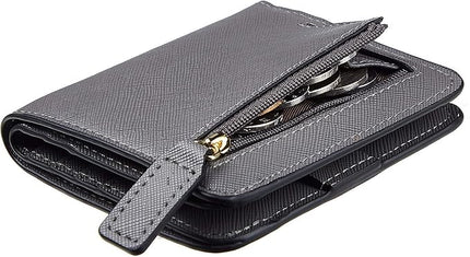Toughergun Women’s Small Slim Leather Wallet with RFID Protection, Compact Bifold Mini Purse with Clear ID Window