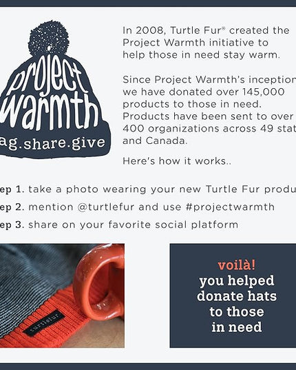 Turtle Fur Fleece Winter Beanie for Men and Women - Soft, Stretchy, Breathable Winter Hat That Won't Overheat Under Helmet