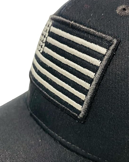 Roytrense Embroidered American Flag Unisex Baseball Cap (100% Cotton)