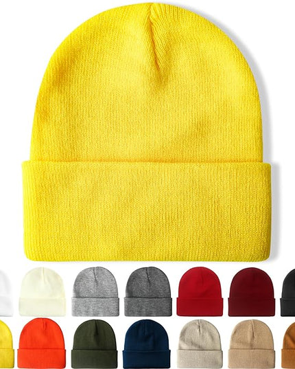 NPQQUAN Beanie for Men Women Winter Hats for Mens Beanie Cuffed Knit Beanies Skull Cap