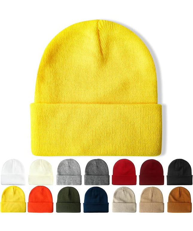 NPQQUAN Beanie for Men Women Winter Hats for Mens Beanie Cuffed Knit Beanies Skull Cap