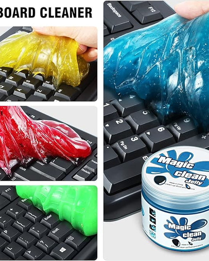 DNA MOTORING 4 Pack Car Cleaning Gels Auto Detailing Tools Cleaning Putty Car Interior Cleaner, Car Jelly Cleaner, Keyboard Cleaner, Car Cleaning Supplies,TOOLS-00150