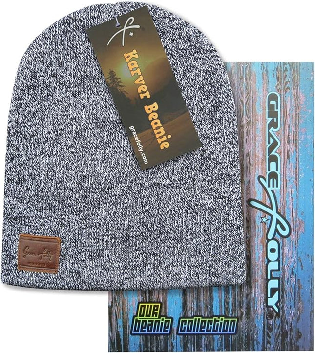 Grace Folly Knit Beanie Hat Cap for Men or Women
