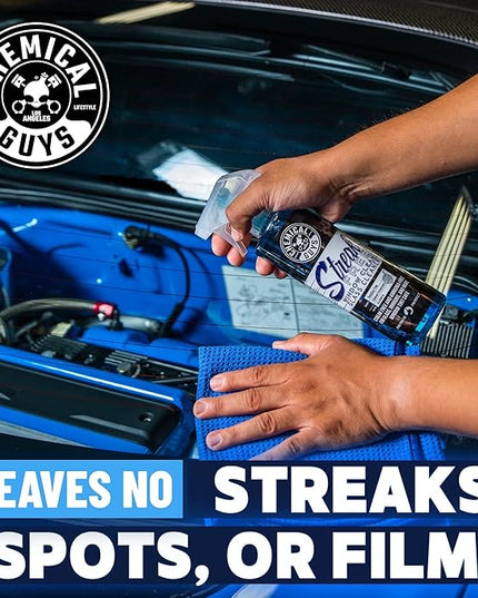 Chemical Guys CLD30016 Streak Free Glass & Window Cleaner (Works on Glass, Windows, Mirrors, Navigation Screens & More; Car, Truck, SUV and Home Use), Ammonia Free & Safe on Tinted Windows, 16 fl oz