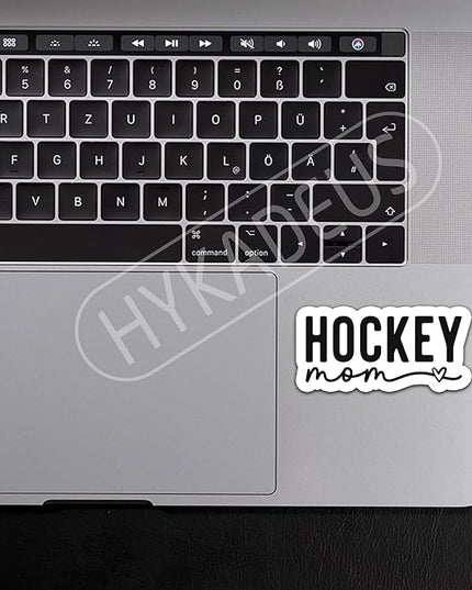 (3PCS) Hockey Mom Stickers – Waterproof Vinyl Decals for Water Bottles, Car, Laptop, Tumbler, Phone Case – Cute Hockey Mom Gift for Moms, Mamas & Grandmas – Size 3" x 1.4"