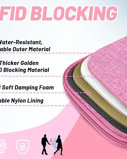 Passport Holder for Travel Essentials, RFID Blocking Protector Passport Wallets, Passport Document Organizer Case for Travel Must Have, Passport Book for Women, Couple, Family Cards, Tickets, ID, Cash