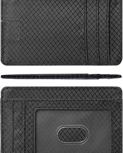 Artpaxy Slim Wallet for Men & Women, Minimalist Front Pocket Card Holder for Travel, RFID Blocking, Water Resistant Nylon Wallet for ID & Cash & Credit Card