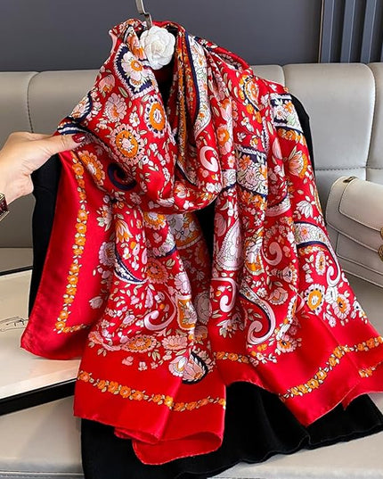 Silk Scarf Mulberry Silk Fashion Scarves Long Lightweight Shawl Wrap …