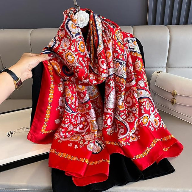 Silk Scarf Mulberry Silk Fashion Scarves Long Lightweight Shawl Wrap …