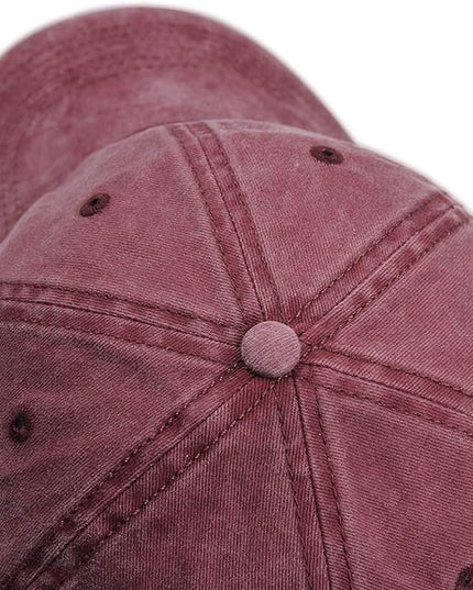 HH HOFNEN Men Women Washed Distressed Twill Cotton Baseball Cap Vintage Adjustable Dad Hat