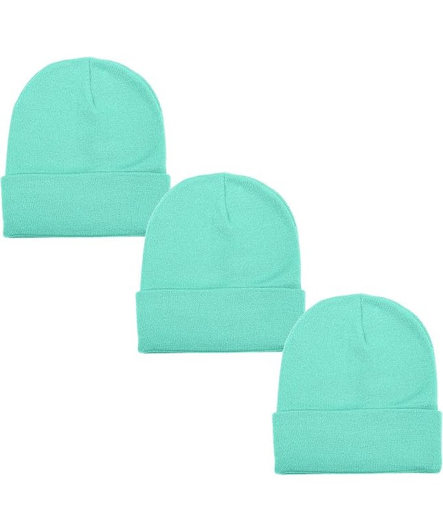 Gelante Unisex Beanie Cap Knitted Warm Solid Color
