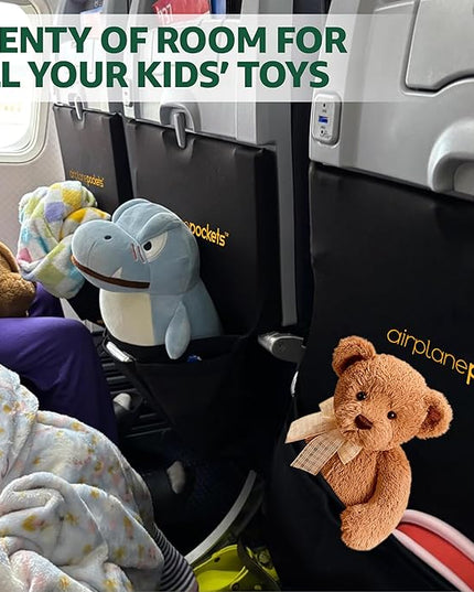 Airplane Pockets - Airplane Accessories - Plane Travel Essentials - Travel Organizer - Seat Storage Organizer - Air Travel Essentials - Seatback Organizer - International Travel Accessories Must-Haves