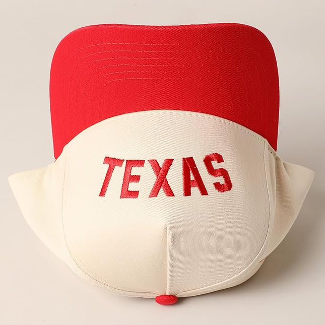 MIRMARU Two-Tone Vintage Canvas Trucker Hats for Men & Women, Adjustable Size Baseball Caps with Trendy Embroidered Design