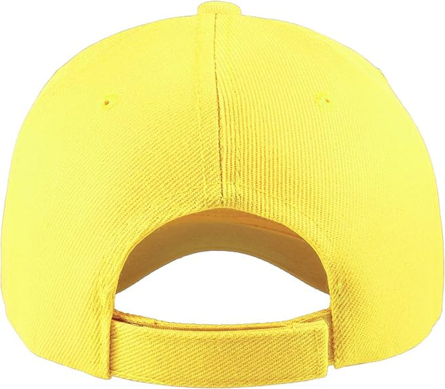 Gelante Adult Plain Baseball Cap Hat Classic Adjustable Size for All Seasons
