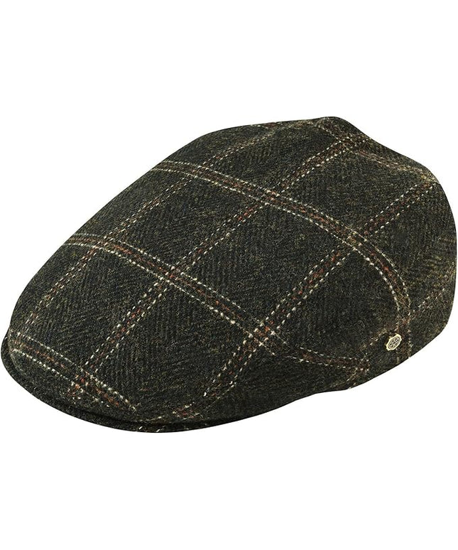 VOBOOM Men's Herringbone Flat Ivy Newsboy Hat Wool Blend Gatsby Cabbie Cap