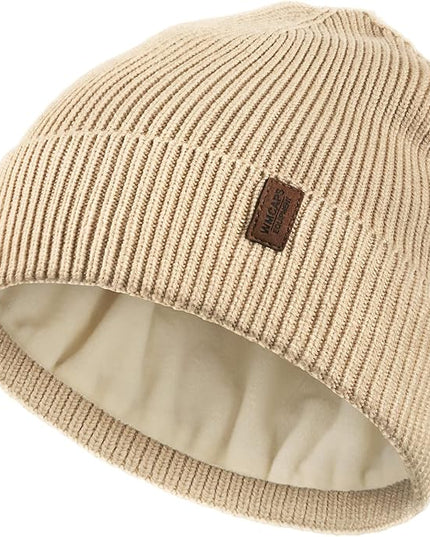 Wmcaps Winter Beanie for Men Women, Fleece Lined Beanie Soft Warm Knit Hat Ski Stocking Cuffed Cap