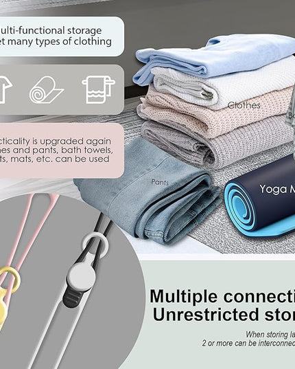 Nearockle Silicone Cable Ties Cord Organizer for Cable Management, 20PCS 4.2" and 7.1" Reusable Cable Organizer Electronic Accessories for Home, Office, Kitchen, School, Travel (5 Colors)