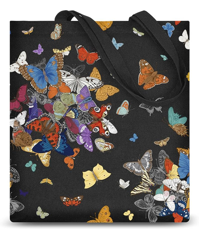 AUSVKAI Canvas Tote Bag Aesthetic for Women, Cute Reusable Cloth Cotton Bags for College Shopping Beach Grocery Trendy Gifts