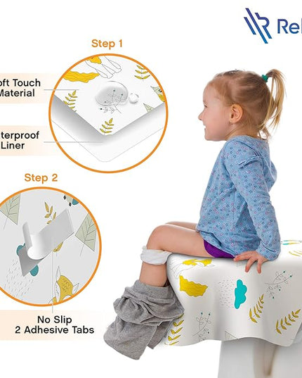 Toilet Seat Covers Disposable - 20 Pack - Waterproof, Ideal for Kids and Adults – Extra Large, Individually Wrapped for Travel, Toddlers Potty Training Public Restrooms (Owls, 20)