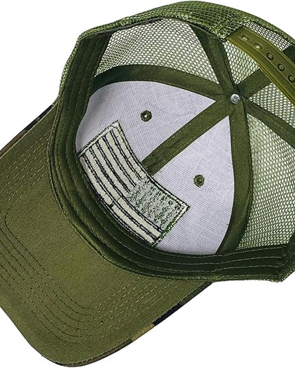 Roytrense Embroidered American Flag Unisex Baseball Cap (100% Cotton)