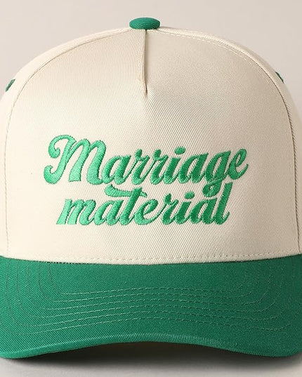 MIRMARU Two-Tone Vintage Canvas Trucker Hats for Men & Women, Adjustable Size Baseball Caps with Trendy Embroidered Design