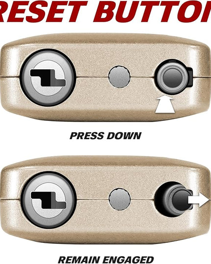 BV TSA Accepted Luggage Travel Lock, Set-Your-Own Combination Lock for School Gym Locker, Luggage Suitcase Baggage Locks, Filing Cabinets, Toolbox, Case (Champagne Gold, 2 Pack)
