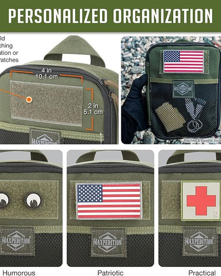 MAXPEDITION Beefy Pocket Organizer, Compact, MOLLE-Compatible, 1000D Nylon Tactical Pouch, Everyday Carry Tool and Gear Storage for Outdoor, Tactical, Survival, 0266