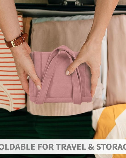 HOMESPON Large Canvas Tote Bag for Women Everything Bag with Pockets and Laptop Sleeve