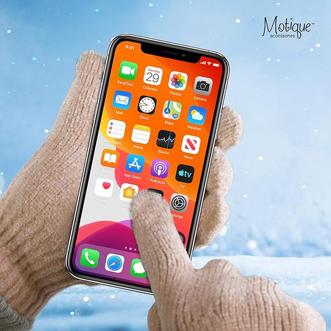 Motique Accessories Chenille Gloves Women Winter Magic Warm Gloves