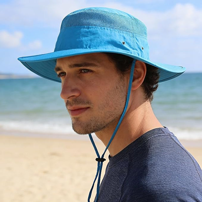 Home Prefer UPF 50+ Men's Sun Hat Wide Brim Bucket Hat UV Protection Hat for Mens Womens Beach Safari Gardening Golf Fishing