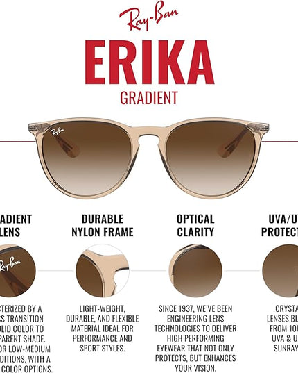 Ray-Ban womens Rb4171 Erika Round Sunglasses