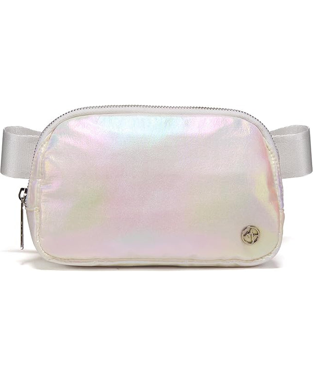 Pander Everywhere Belt Bag for Women, Fashion Waist Packs, Crossbody Bags with Adjustable Strap (Iridescent).