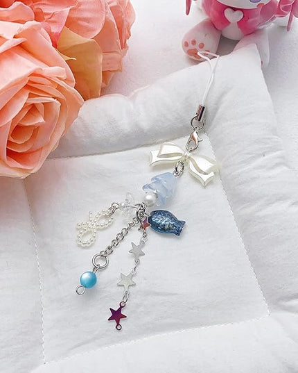Cute Y2K Phone Charm Aesthetic Phone Charms Accessories Cute PhoneLanyard String for Bag Purse Backpack Airpods Pendants Decor