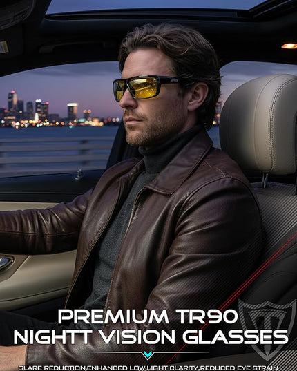 ATTCL Polarized Sunglasses Men for Fishing: UV Protection Lightweight TR90 Sports Wrap Sun Glasses Driving Golf Running