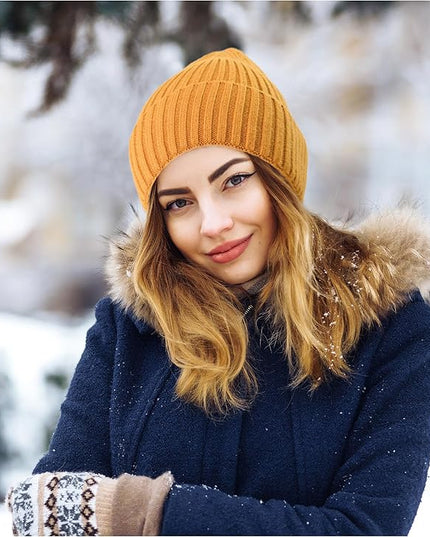 HiRui Knit Beanie for Men Women Kids, Winter Hats Warm Classic Daily Skull Caps