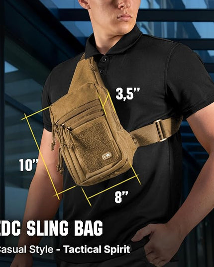 M-Tac CCW Sling Bag for Men & Women - EDC Shoulder Bag Tactical - Crossbody Concealed Carry Bag - Mens Chest Pack