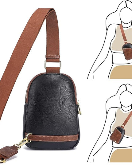 INICAT RFID Blocking Sling Bag Anti Theft Crossbody Bags Women Valentine's Day Gifts Travel Purses Vegan Leather