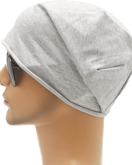 ZLYC Cotton Thin Slouchy Beanie Hat for Men Women Fashion Soft Stretch Knit Skull Cap