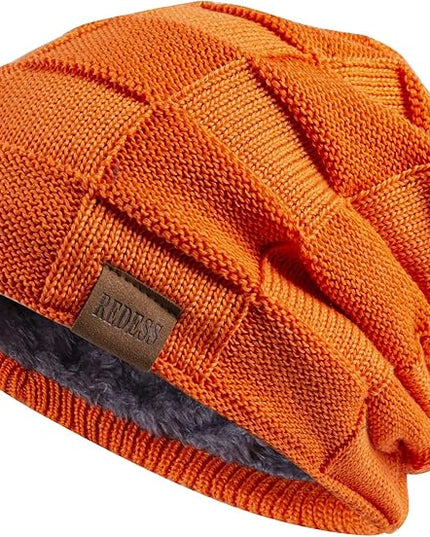 REDESS Beanie Hat for Men and Women Winter Warm Hats Knit Slouchy Thick Skull Cap