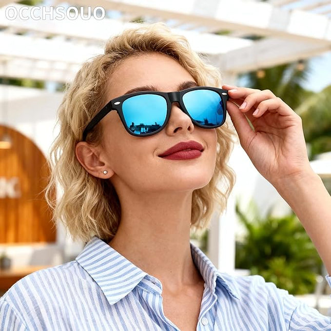 Polarized Sunglasses Womens Men - Sun glasses Fashion Trendy Driving Fishing UV Blocking UV400 Protection