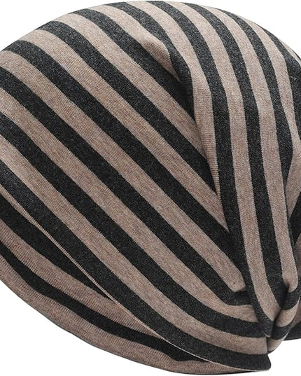 ZLYC Cotton Thin Slouchy Beanie Hat for Men Women Fashion Soft Stretch Knit Skull Cap