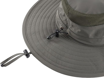 Connectyle Sun Hat for Men Women Breathable UPF 50+ Safari Hat for Fishing Hiking Gardening Adjustable Wide Brim Bucket Hats