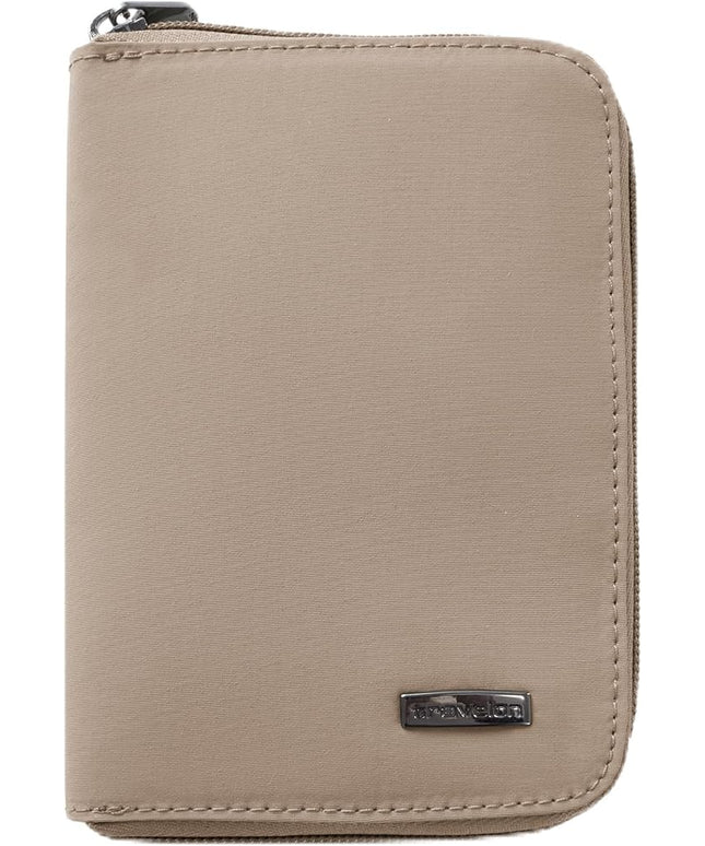 Travelon RFID Blocking Passport Zip Wallet